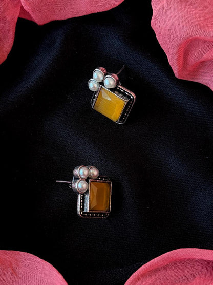 Monalisa Stone Square Stud Earring
