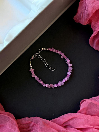 Natural Cut Chips Stone Bracelet