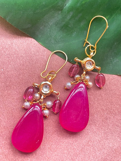 Natural Semi Precious Stone Earring