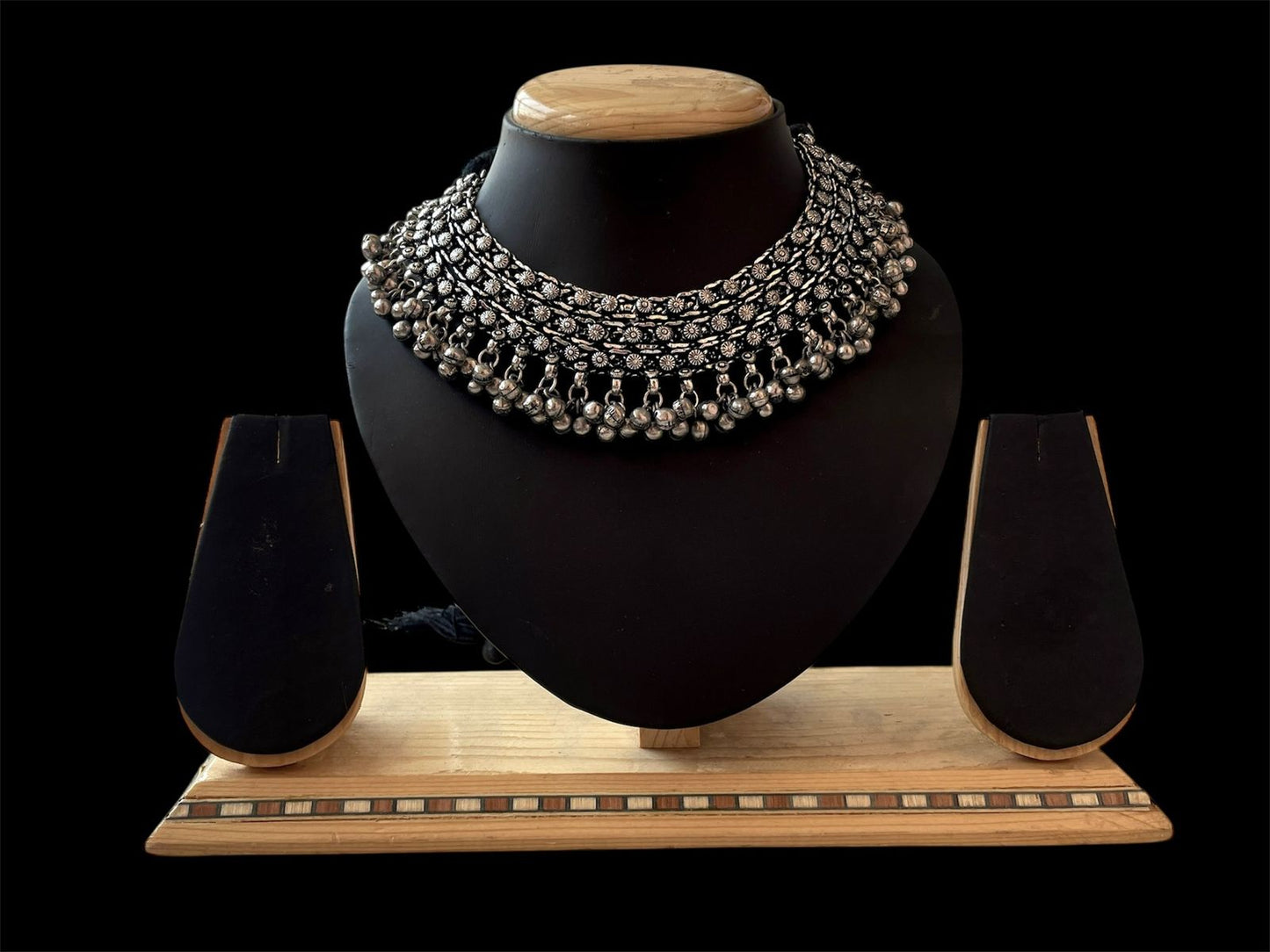 Oxidized Choker with Ghunghroo