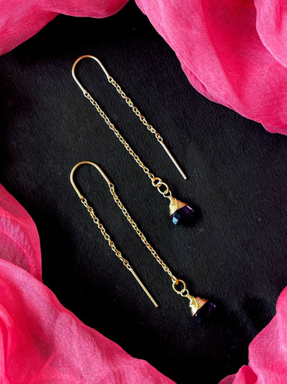 Sui Dhaga Cut Stone Earring