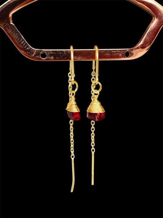Sui Dhaga Cut Stone Earring