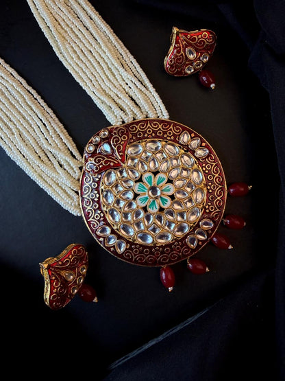 Meenakari Necklace with Earring set