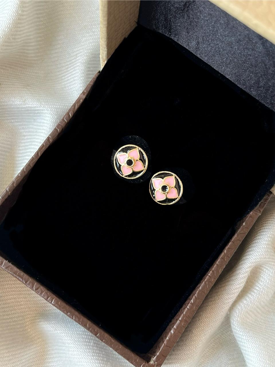 Gold- Plated Meenakari Small Stud Earring