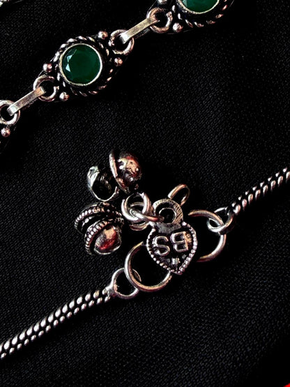 Monalisa Stone Oxidized Casual wear Anklet
