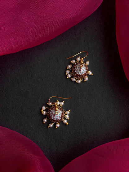 Meenakari Jhumki Earring