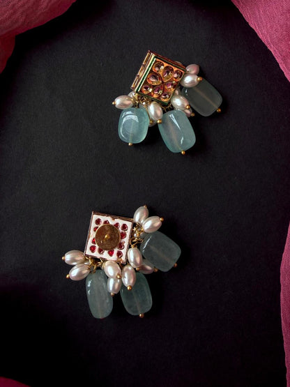 Kundan with Stone Beads Earring
