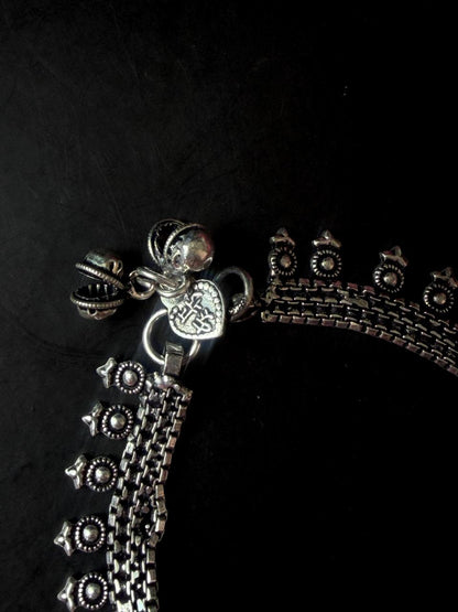 Silver Replica Ethnic Anklet