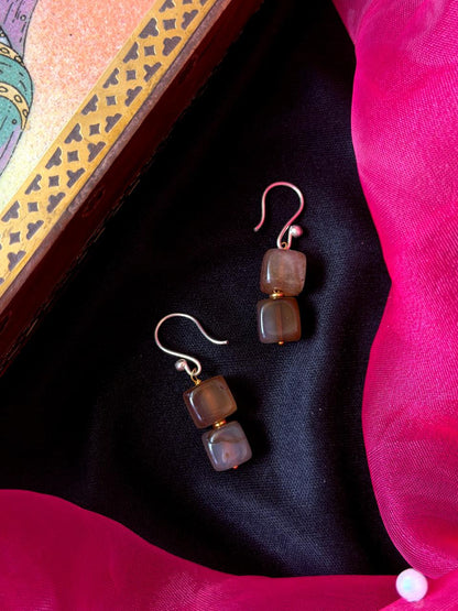 Geometrical Stone Beaded Earring