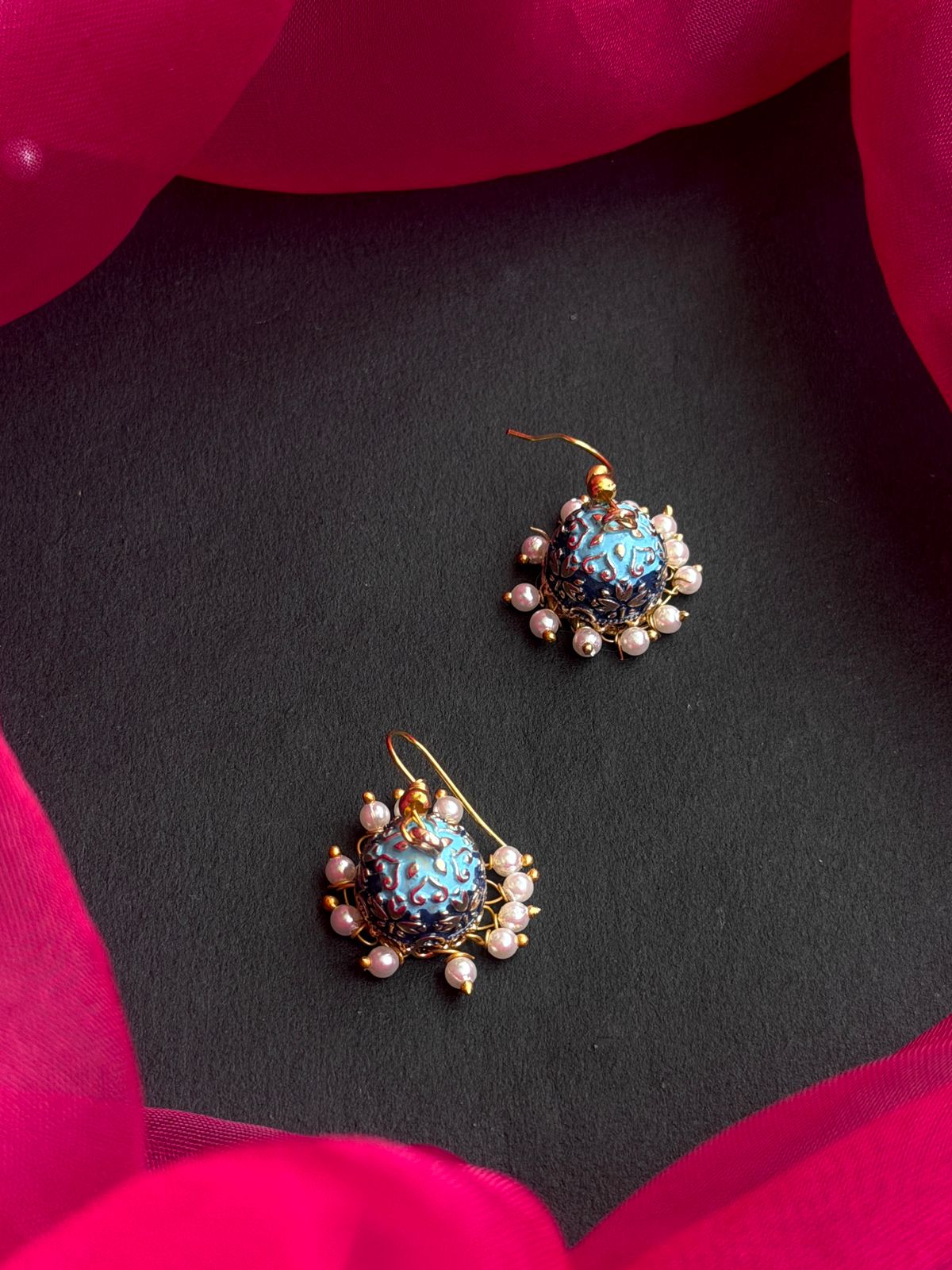 Meenakari Jhumki Earring