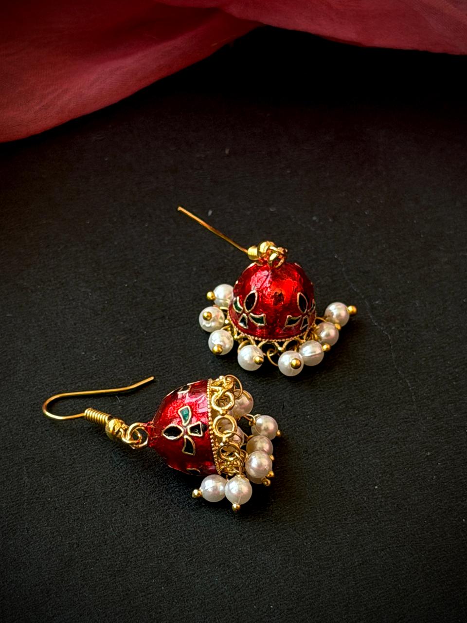 Meenakari Ethnic Jhumki Earring