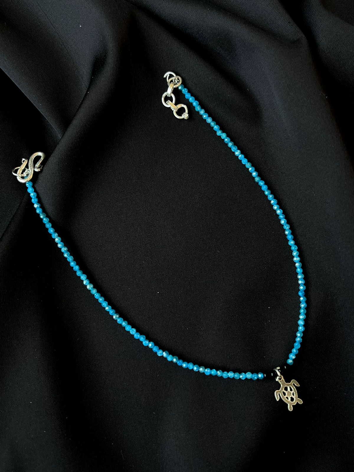 Silver Motif Beaded 92.5 Silver Anklet