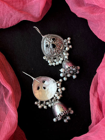 Oxidized top with Bell shape Jhumki Earring