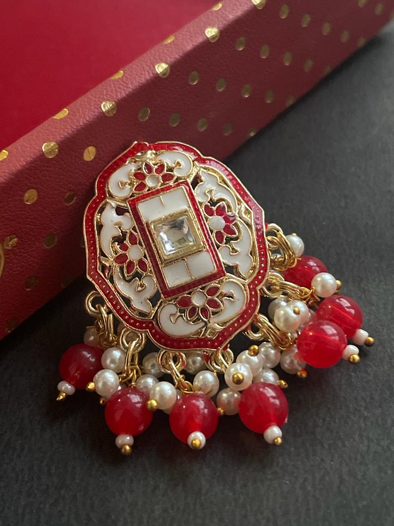 Traditional Meenakari Stud Earring