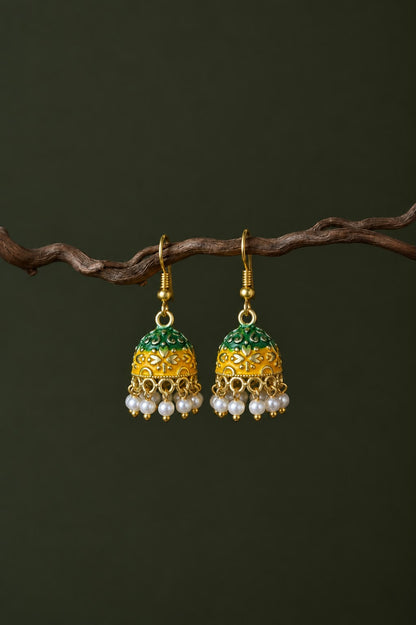 Meenakari Jhumki Earring
