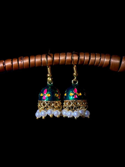 Meenakari Ethnic Jhumki Earring