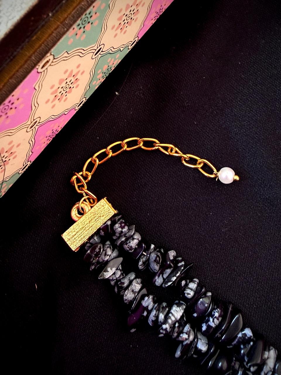 Natural Stone Double Layer Mala