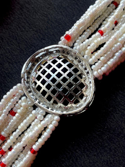 AD with Monalisa Stone Beaded Bracelet