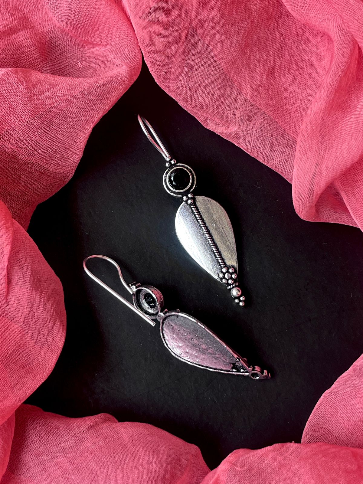 Monalisa Stone Silver Replica Earring