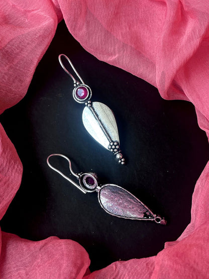 Monalisa Stone Silver Replica Earring