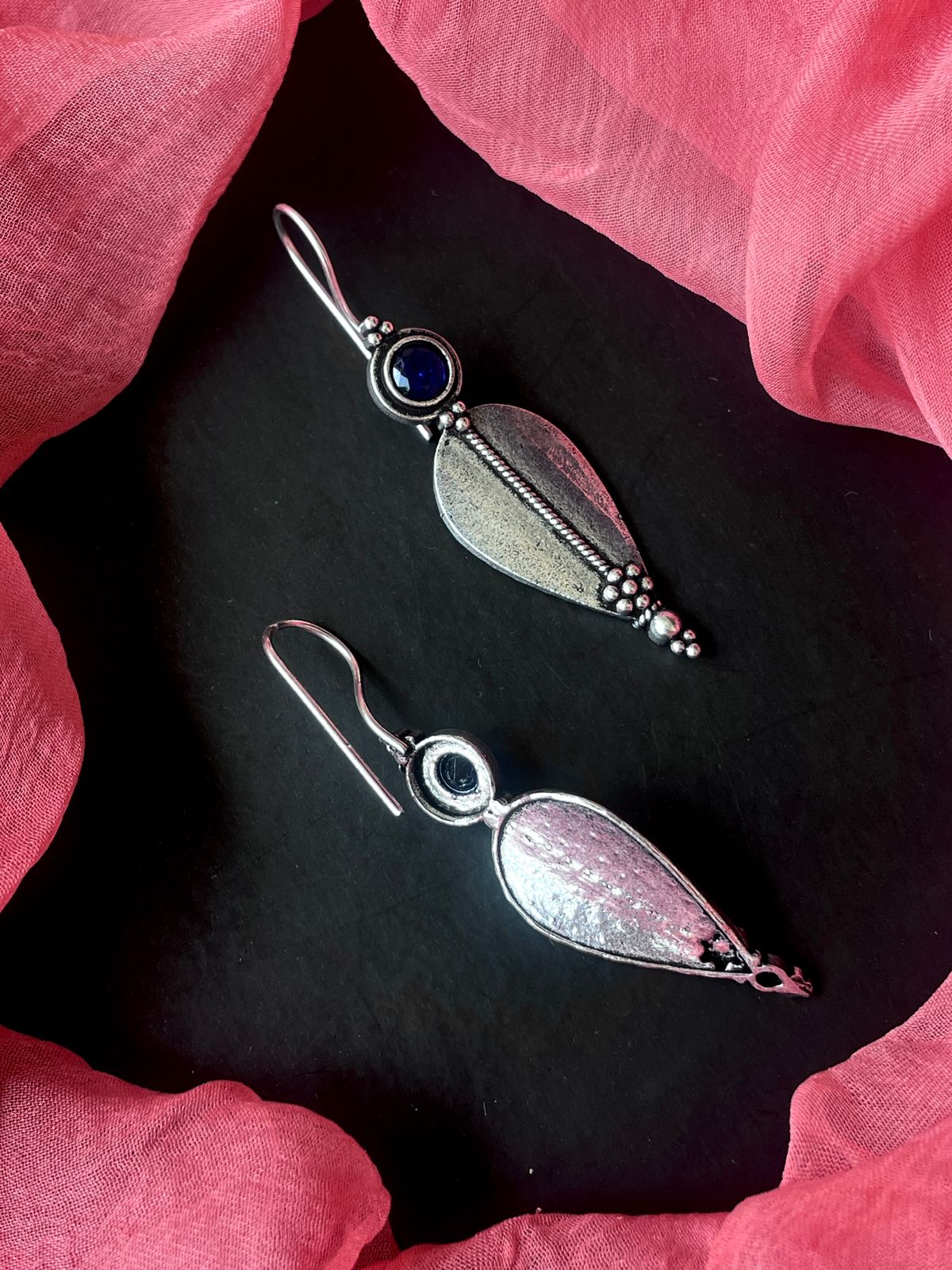 Monalisa Stone Silver Replica Earring