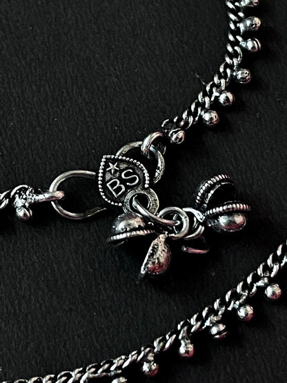 Silver Replica Ethnic Anklets