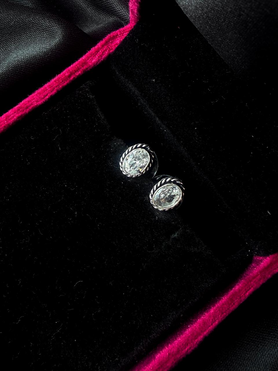 Monalisa Stone Stud Earring (Pair of 2 sets)
