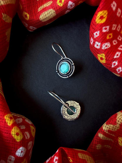 Monalisa Stone Oxidized Earring