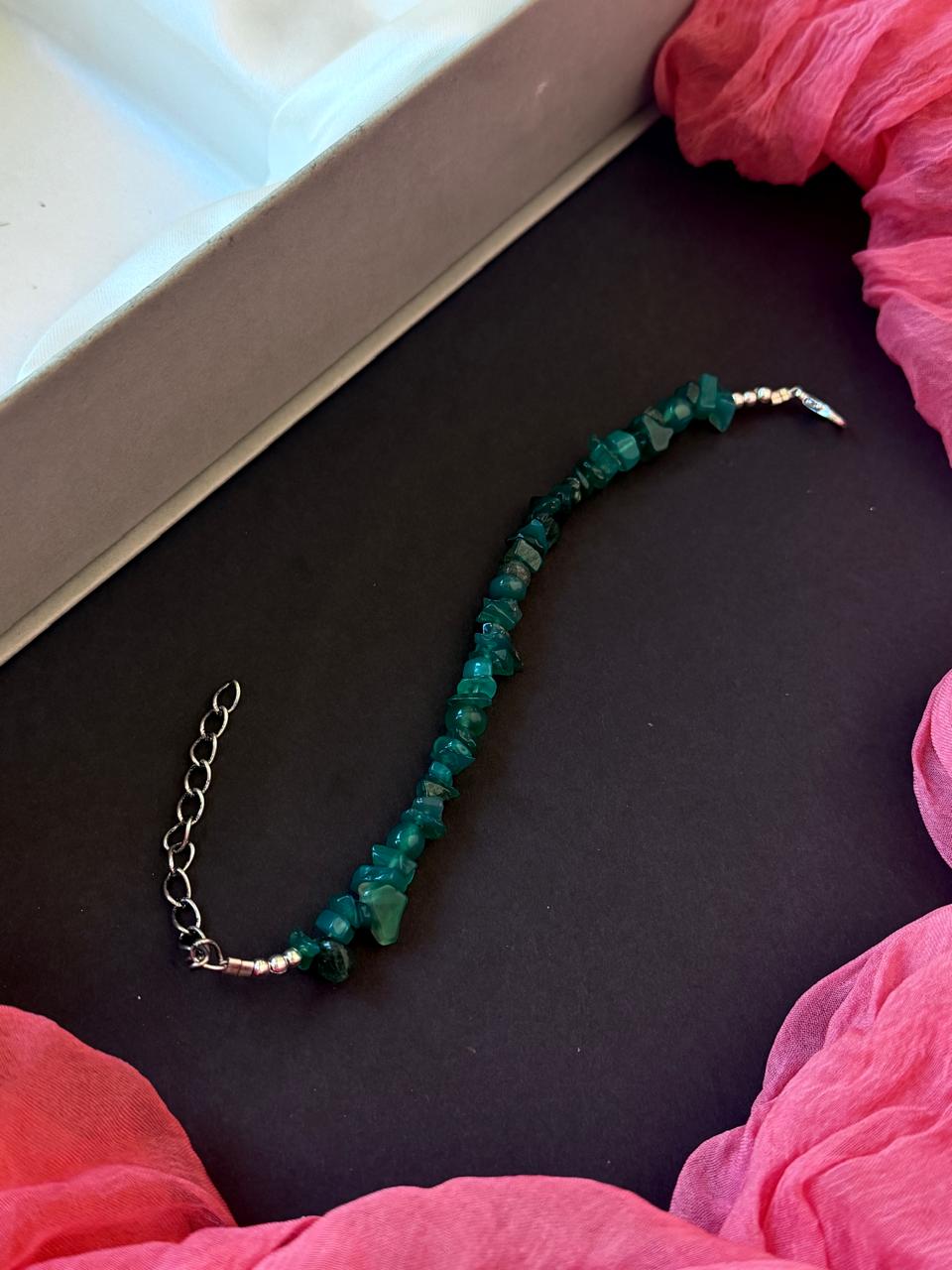 Natural Cut Chips Stone Bracelet