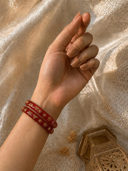 Acrylic Ethnic Jelly Bangles