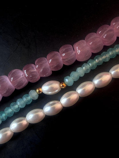 Three Layered Partywear Mala Necklace