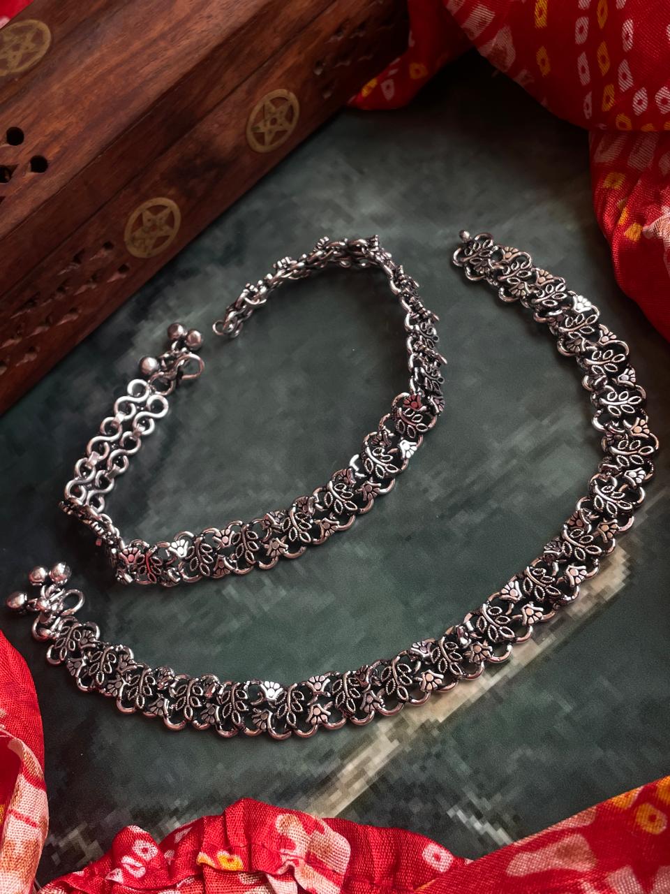 Handmade Oxidized Anklets