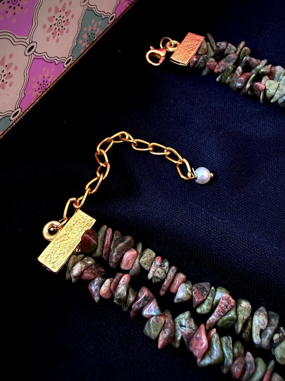 Natural Stone Double Layer Mala