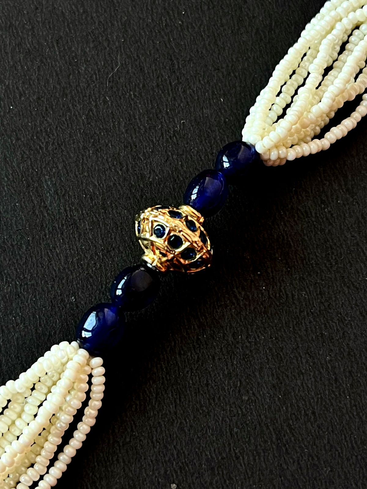 Stone Beads with Meenakari Ball Pendant Necklace