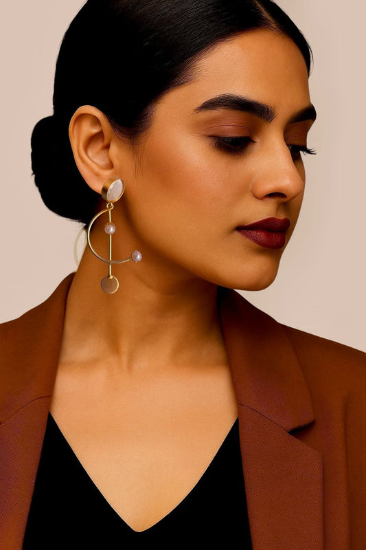 Monalisa Stone Bollywood Earring