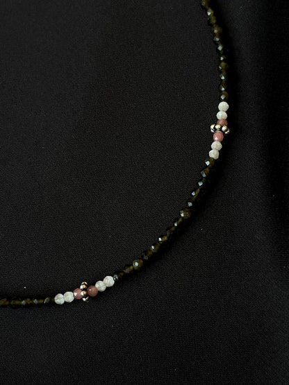 Colourful Beaded 92.5 Silver Anklet