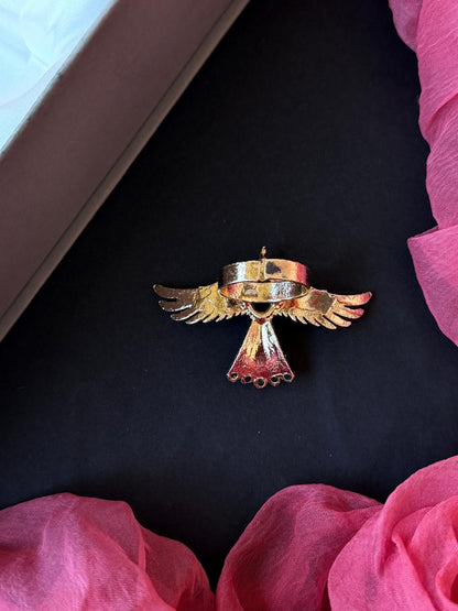 Golden Eagle shape Monalisa Stone Ring