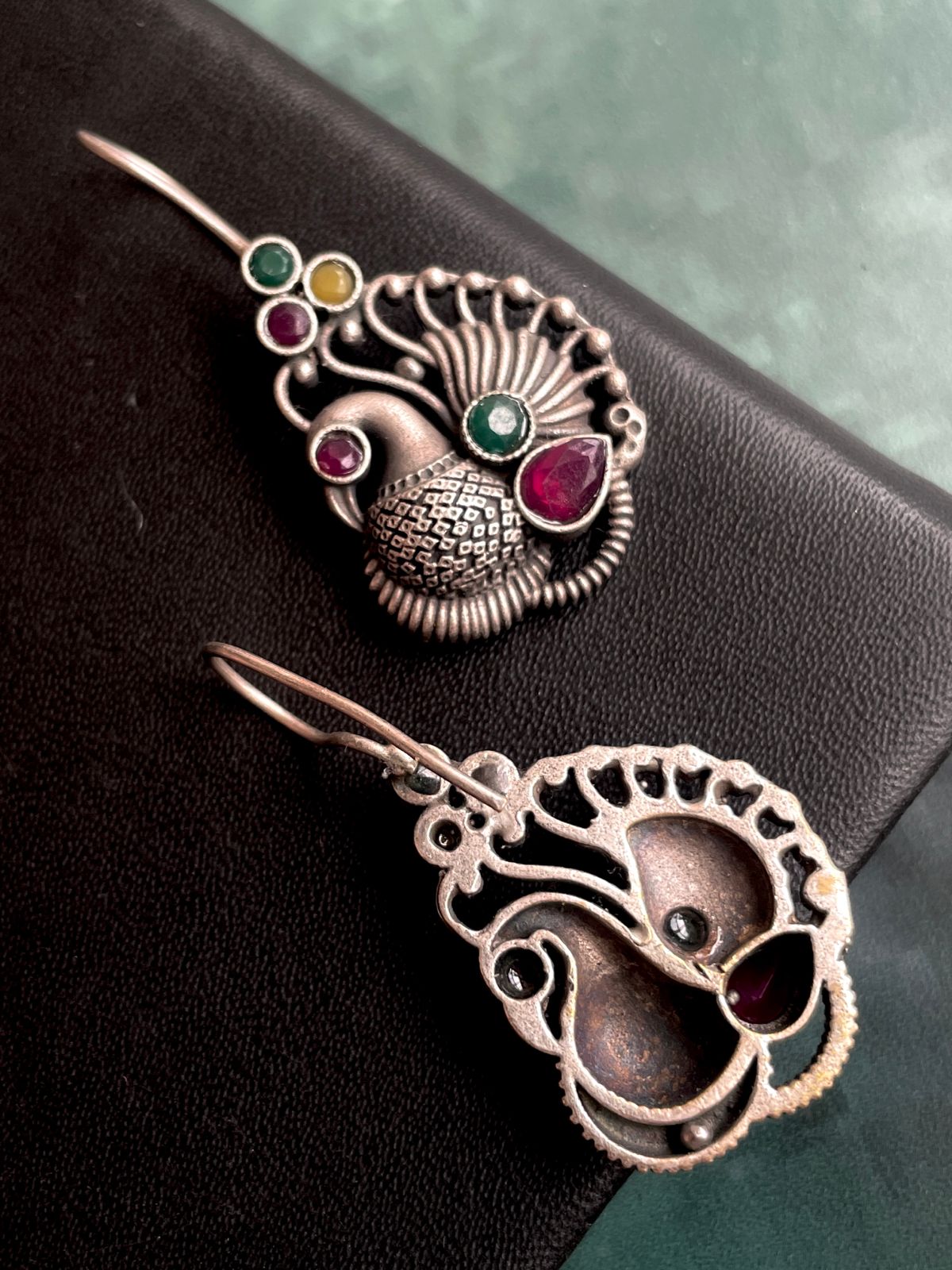 Bird Shape Oxidized Antique Earring