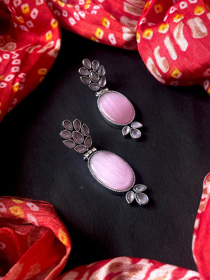 Monalisa Stone Silver Replica Earring