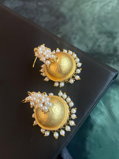 Golden Jhumki with Cheer Earring