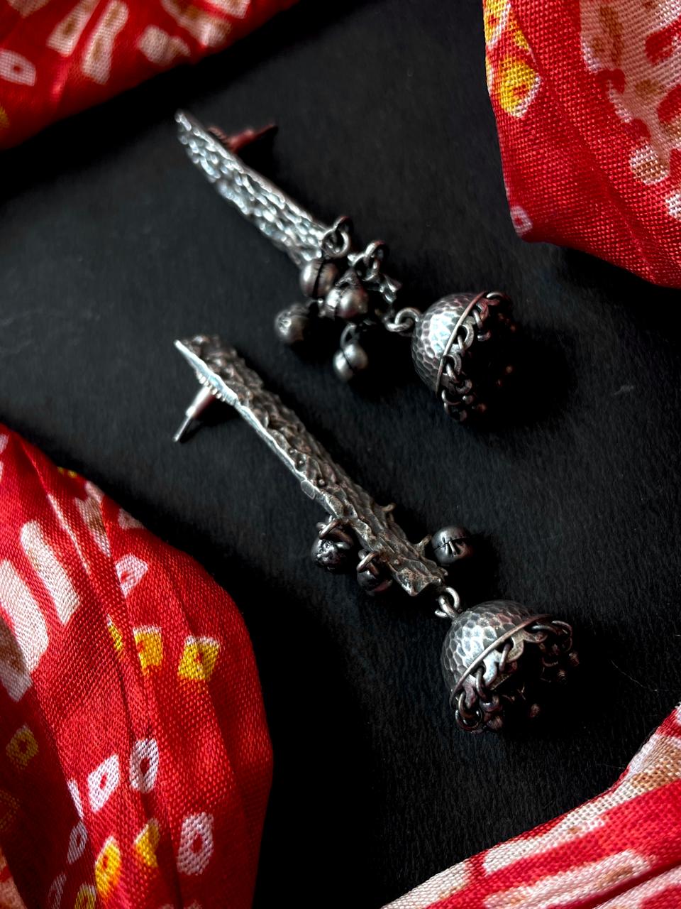 Oxidized Antique look Earring