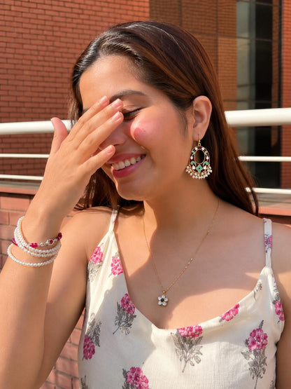 Meenakari Chandbali Earring