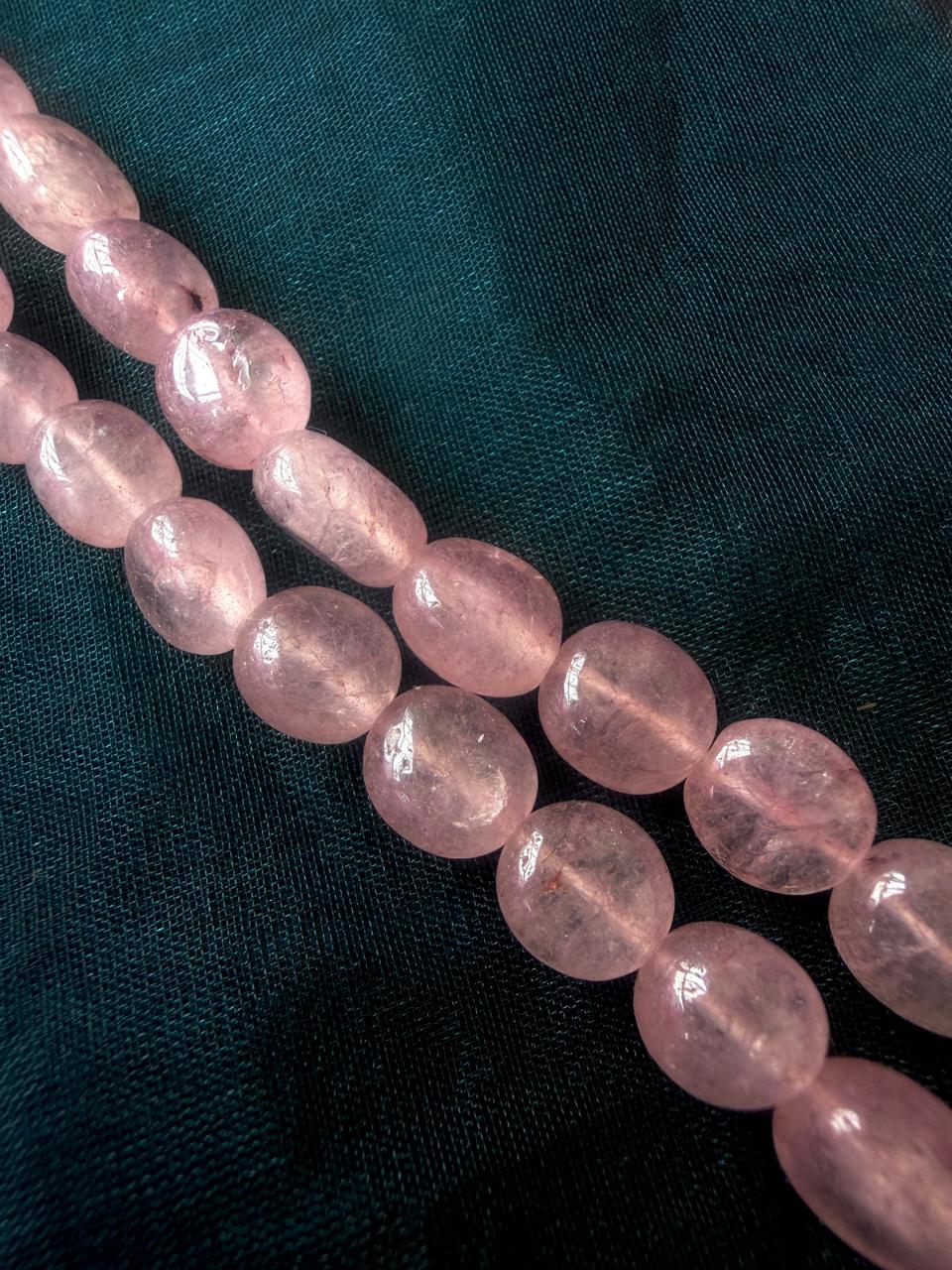 Strawberry Stone Beaded Double Layer Mala