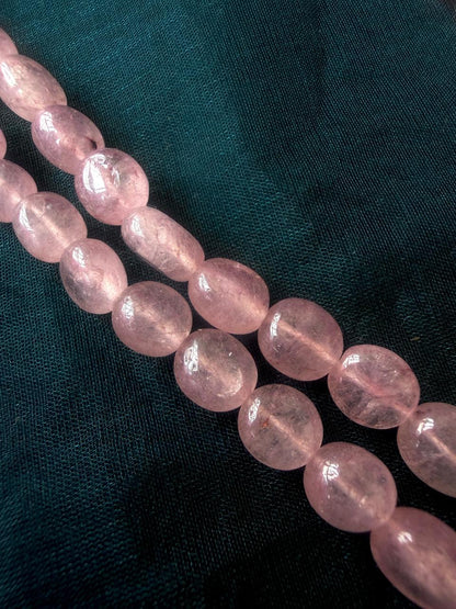 Strawberry Stone Beaded Double Layer Mala