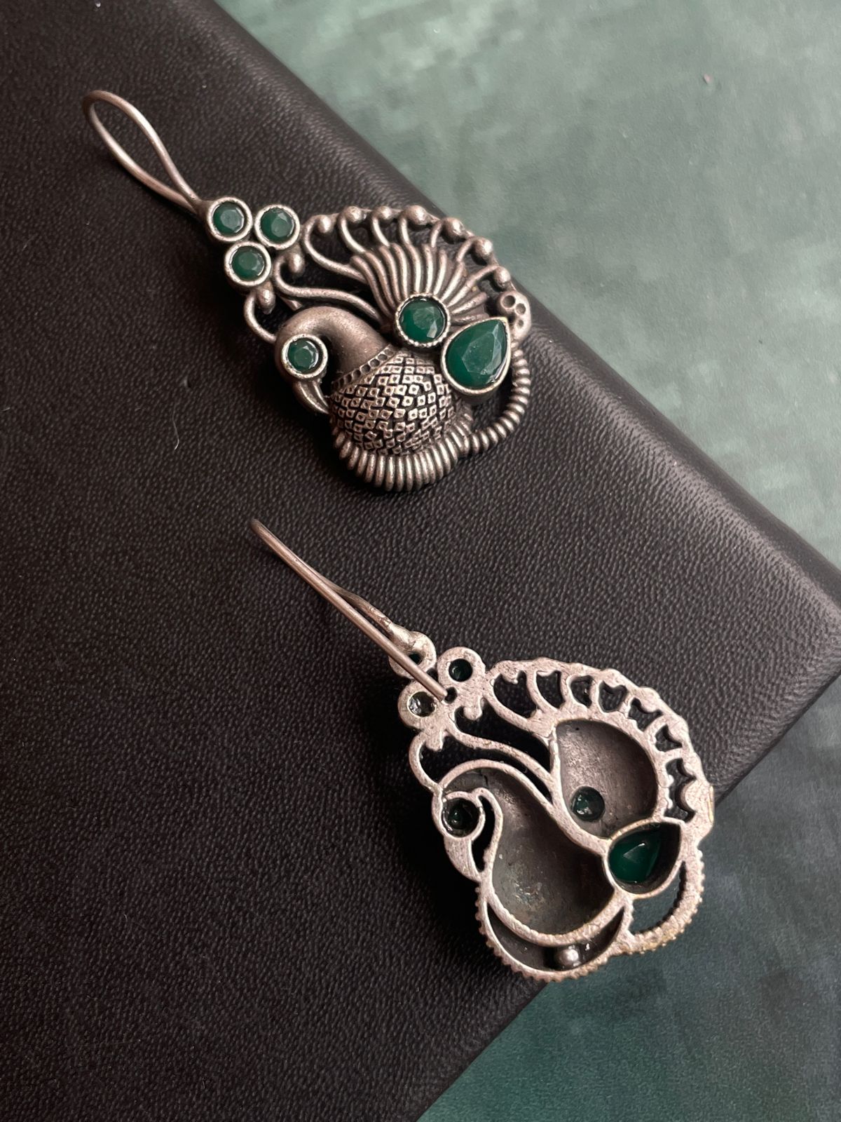 Bird Shape Oxidized Antique Earring