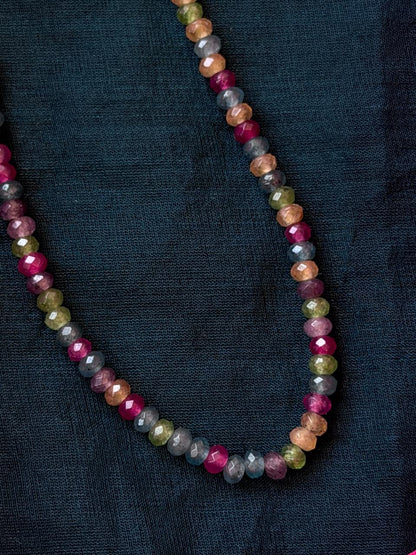 Multi Colour Stone Beads Singla Layer Mala
