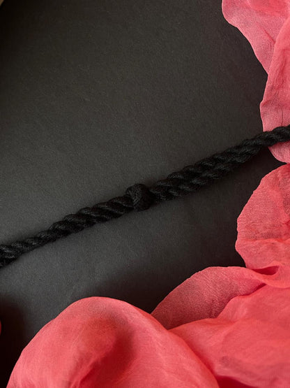 Black Polish Oxidized Choker Necklace with Adjustable Dori