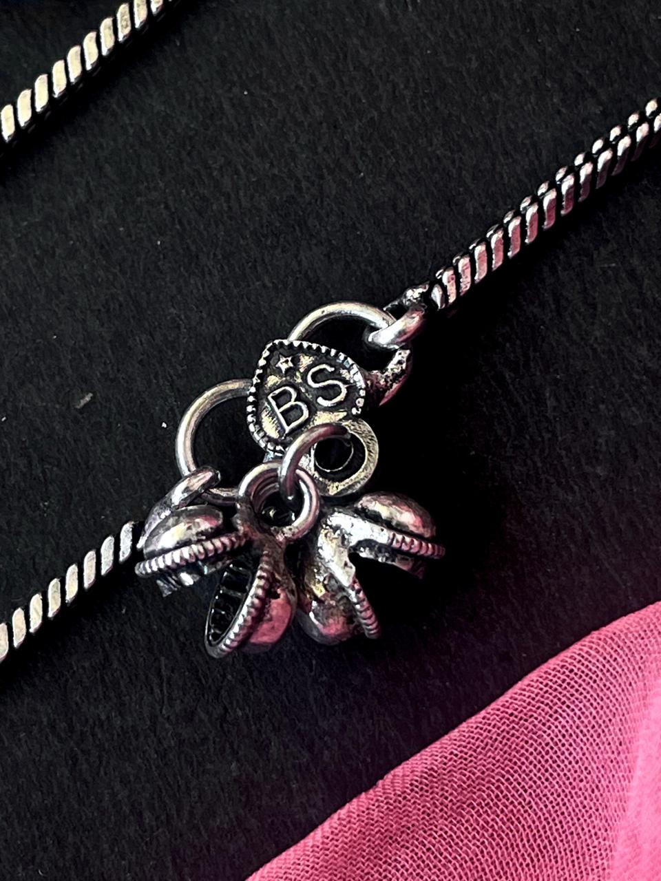 Oxidized ghunghroo Anklet Pair