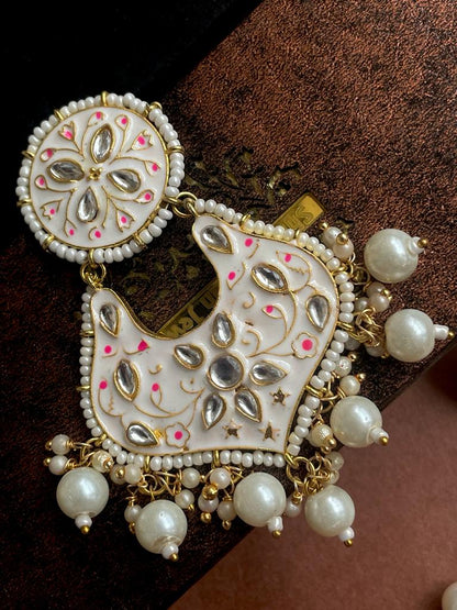 Meenakari Beads and Stone work Earring