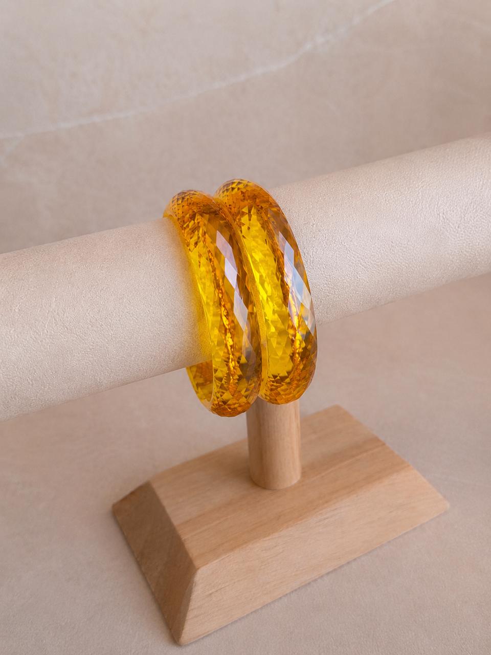 Acrylic Diamond Cut Jelly Kada